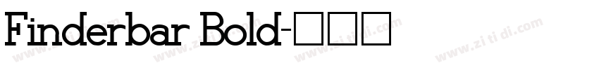 Finderbar Bold字体转换